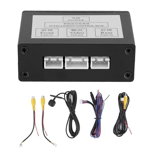 Car Front View Camera Switcher Smart Parking Converter Front Rear Video Switch Channel Control Box