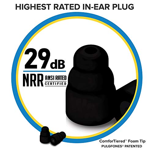 Plugfones Plugfones Protector VL Audio Earbuds OSHA Compliant Earplugs Black and Red for Noise Reduction and Music Enjoyment - View 5 of 9