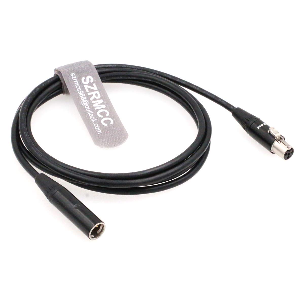 SZRMCC SZRMCC Mini XLR 4 Pin TA4M to TA4F Audio Extension Cable for Shure Headsets and Microphones - View 2 of 4