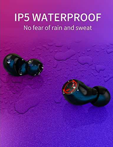 AMAFACE AMAFACE Tiny Bluetooth Earbuds for Kids - Waterproof Wireless Earphones with Cute Charging Case & Mic for Sports & Devices - View 9 of 9