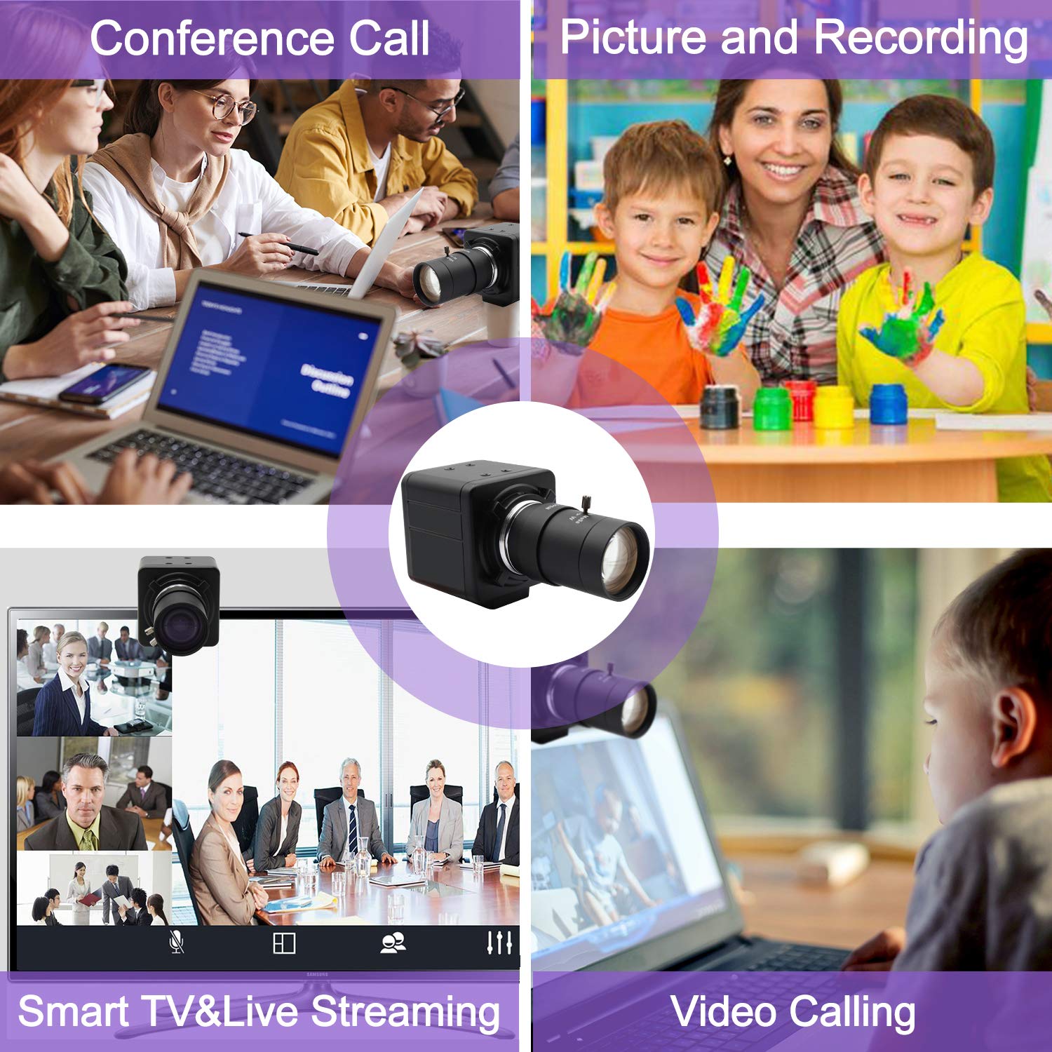 Hotpet Hotpet 5 Megapixel USB Camera with Varifocal Lens HD 2592X1944 for PC Mac Android Windows Linux Plug and Play Mini Box - View 7 of 7