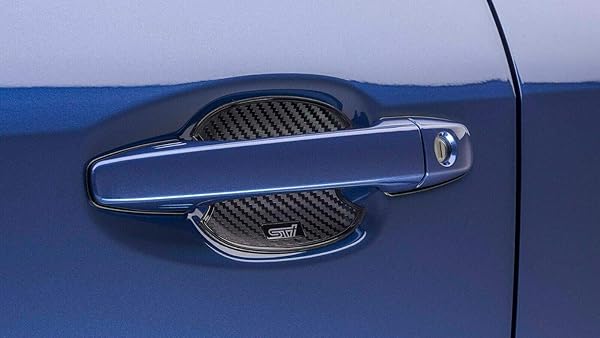 Subaru Subaru STi Logo Door Handle Cup Protector Set of 4 for Impreza Crosstrek Ascent Carbon Fiber Look Genuine OEM J1210FL500 - View 2 of 3
