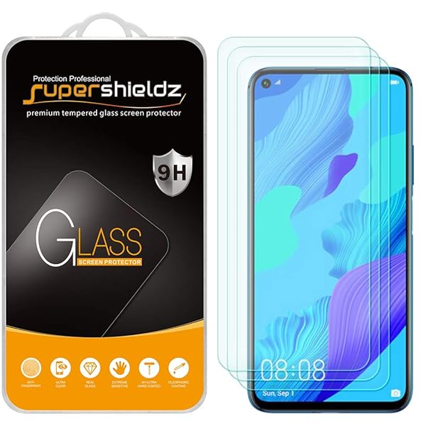 Supershieldz Supershieldz 3 Pack Tempered Glass Screen Protector for Huawei Nova 5T Anti Scratch Bubble Free Protection - View 2 of 5