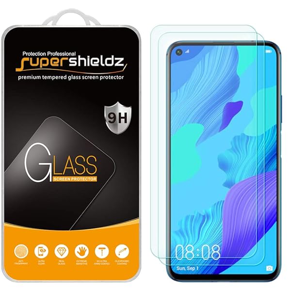 Supershieldz Supershieldz 2 Pack Tempered Glass Screen Protector for Huawei Nova 5T Anti Scratch Bubble Free - View 2 of 5