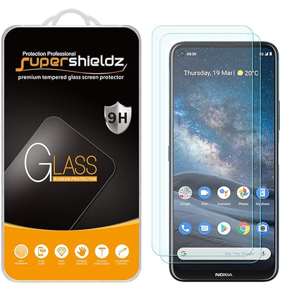 Supershieldz Supershieldz 2 Pack Tempered Glass Screen Protector for Nokia 8 V 5G UW Nokia 8.3 5G Anti Scratch Bubble Free - View 2 of 5