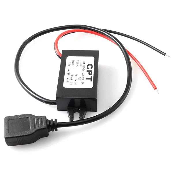 DGZZI DGZZI DC Converter Buck Module 12V to USB 5V 3A Step Down Adapter for Car Power Supply - View 5 of 5