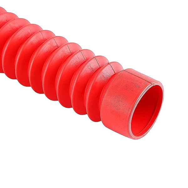 KIMISS KIMISS 205x42mm Motorcycle Front Fork Cover Gaiters Boots Shock Damping Dust Cover Red for Enhanced Protection and Style - View 7 of 7