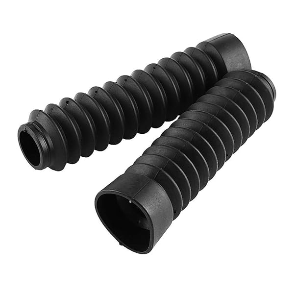 KIMISS KIMISS Motorcycle Front Fork Cover Gaiters Boots 205x42mm Black Shock Damping Dust Cover - View 10 of 10