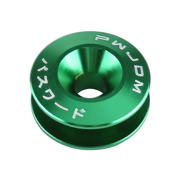 KIMISS KIMISS Car Aluminium Alloy Bumper Holder Washer Bolt Engine Bay Dress Up Kit Quick Release Fastener Green - View 3 of 5