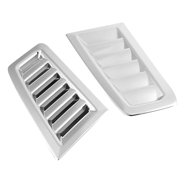 Qiilu KIMISS Hood Vents ABS Car Bonnet Air Vent for RS MK2 Modified Hood Air Fits Perfectly - View 7 of 9