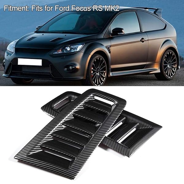 Qiilu KIMISS Hood Vents ABS Car Bonnet Air Vent for RS MK2 Water Transfer SIAT26107 Fast Installation and Enhanced Performance - View 5 of 9
