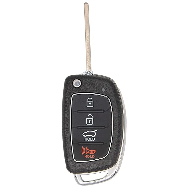 Keyless2Go Replacement Keyless Entry Remote Head Flip Car Key Fob for Hyundai Santa Fe TQ8-RKE-3F04 95430-4Z100