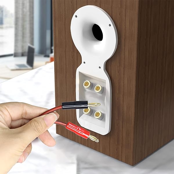 XMSJSIY 1/4 TS to Banana Plug Speaker Cable 5 Feet Gold Plated HiFi Audio Wire for DJ Mixer 12AWG - View 3 of 7