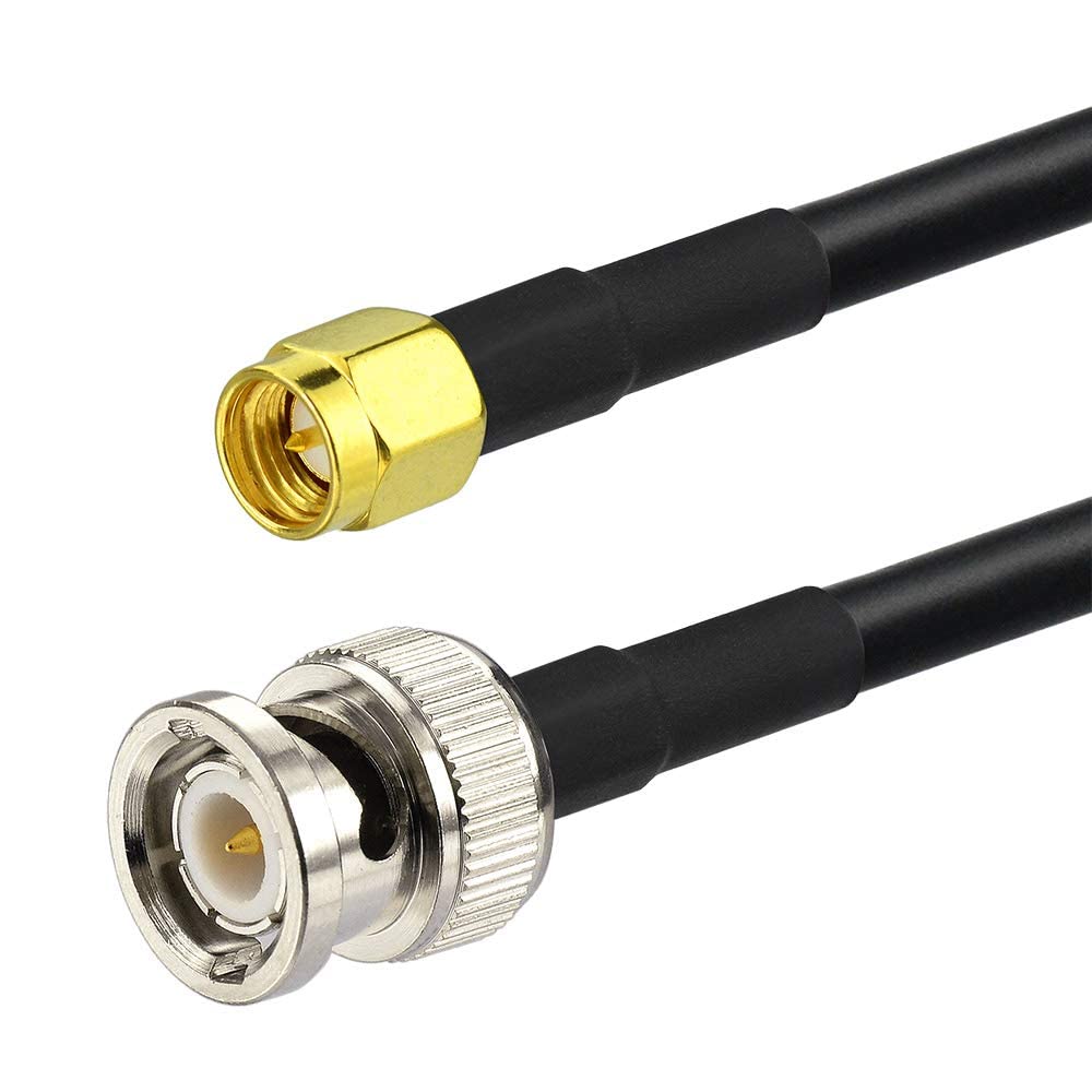 Superbat Superbat 6.5ft SMA Male to BNC Male Cable with 5pcs RF Coax Adapter Kit for Antennas Wireless LAN Devices and Wi-Fi Radios - View 2 of 7