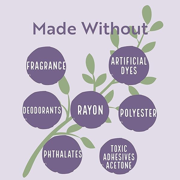 CLAENE Claene Organic Cotton Cover Pads Large Unscented Breathable Menstrual Pads for Women with Wings 2Pack Total 28 - View 9 of 10