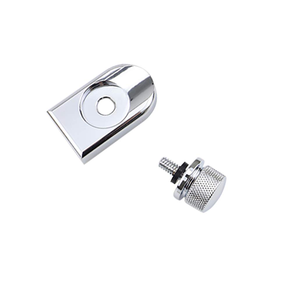 GUAIMI GUAIMI Seat Bolt Screw Cover Kit for Harley Sportster Touring Softail Dyna CVO Electra Glide 1996-2020 Chrome 1/4-20 Thread - View 5 of 7