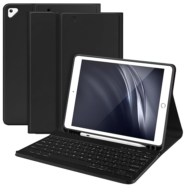 TaIYanG "Best Keyboard Case for iPad 10.2" (9th/8th Gen) & iPad Air 3 - Wireless Bluetooth with Pencil Holder"