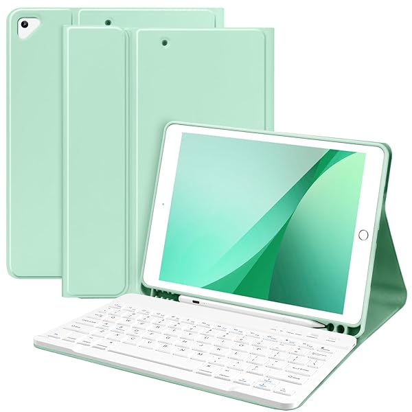 TaIYanG "TaIYanG Keyboard Case for iPad 10.2 (9th/8th/7th Gen) - Wireless Bluetooth & Pencil Holder for iPad Air 3 & Pro 10.5" - Ultimate Protection"