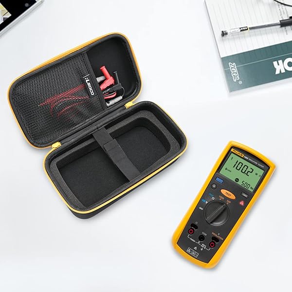 RLSOCO RLSOCO Hard Case for Fluke 1587 FC 1503 1507 1508 1577 and Brymen BM869s Digital Megohmmeter with Updated Padding - View 8 of 8