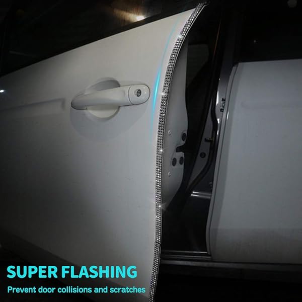 eing Car Door Edge Strip Scratch Resistant Rubber 90cm White for Easy Installation and Protection - View 7 of 10