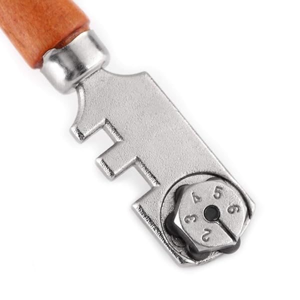 Jectse Professional Wheel Glass Cutter Tool Kit: 6 Blades for Bottles, Mirrors, Windows & Tiles - View 8 of 9