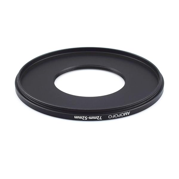 Amopofo 72mm to 52mm Step-Down Ring Filter Adapter for UV, ND, CPL - Compatible with All Brands - View 4 of 7