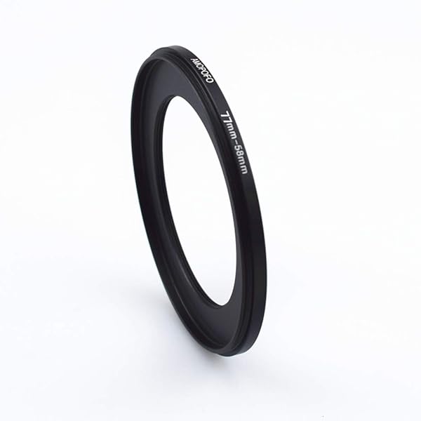 Amopofo 77mm to 58mm Step-Down Ring Filter Adapter for UV, ND, CPL - Compatible with All Brands - View 4 of 7