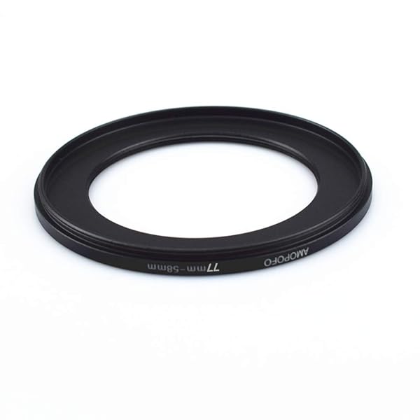 Amopofo 77mm to 58mm Step-Down Ring Filter Adapter for UV, ND, CPL - Compatible with All Brands - View 7 of 7