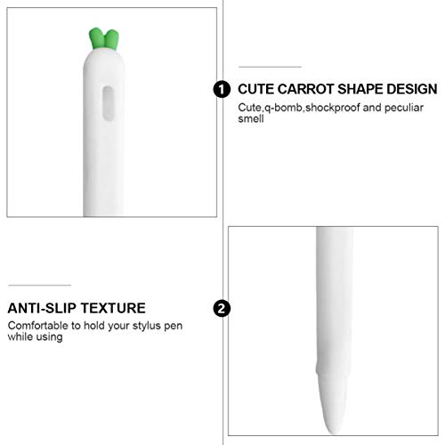 Hemobllo Carrot Shaped Hemobllo Case for Apple Pencil 2 - Anti-Slip Silicone Sleeve Cover & Protective Skin - View 4 of 11