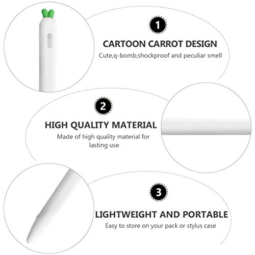 Hemobllo Carrot Shaped Hemobllo Case for Apple Pencil 2 - Anti-Slip Silicone Sleeve Cover & Protective Skin - View 7 of 11