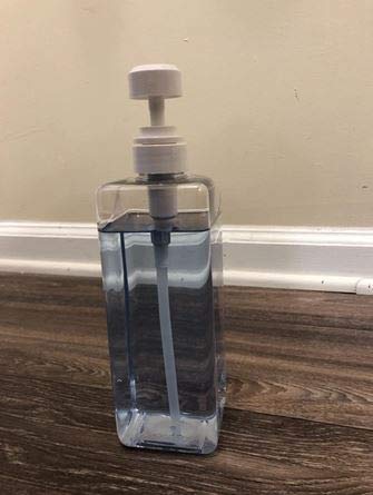 Empty Plastic Pump Bottles Square Shampoo Conditioner Soap Lotion Refillable BPA Free Set of 3 Clear for Body Wash Moisturizer Face Cream - View 3 of 7