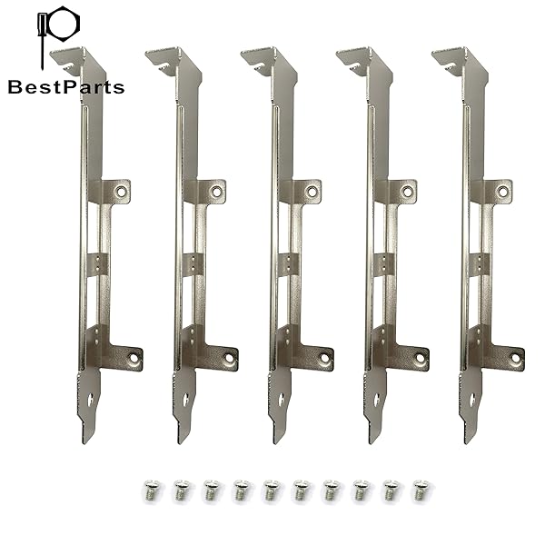 BestPartsCom BestParts 5pcs Full Height Bracket for Intel E10G42BTDA X520-DA2 X520-BFSR X520-SR2 X520-LR2 X710-DA2 JL82599ES E33052-003 - View 4 of 6