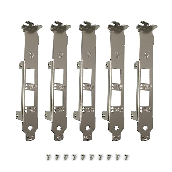 BestPartsCom BestParts 5pcs Full Height Bracket for Intel E10G42BTDA X520-DA2 X520-BFSR X520-SR2 X520-LR2 X710-DA2 JL82599ES E33052-003