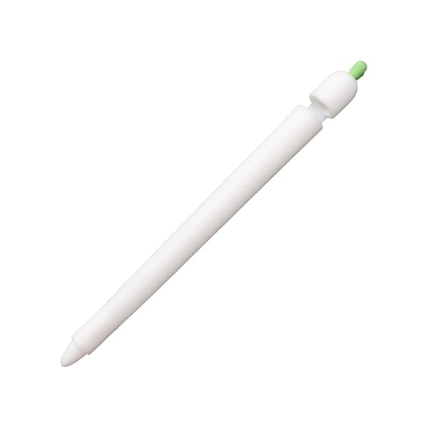 Hemobllo Hemobllo Carrot Shaped Silicone Sleeve Cover for Apple Pencil 1 Anti-Slip Protective Case Touch Screen Pen Holder White - View 5 of 10