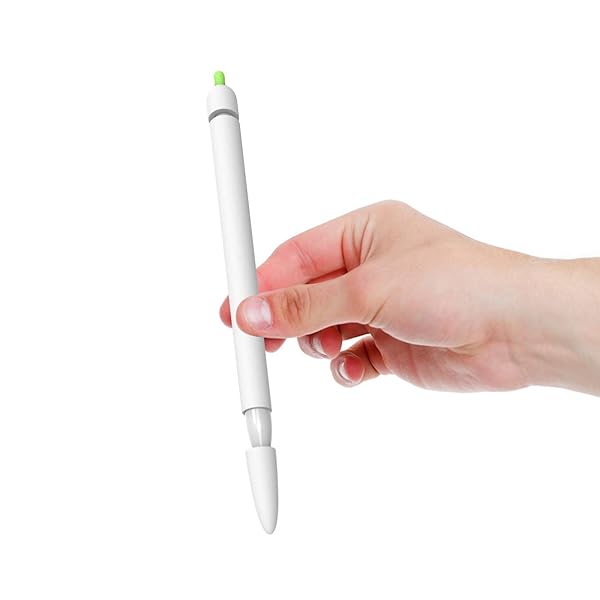 Hemobllo Hemobllo Carrot Shaped Silicone Sleeve Cover for Apple Pencil 1 Anti-Slip Protective Case Touch Screen Pen Holder White - View 7 of 10