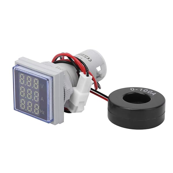 Vikye AC Voltage Current Display Meter 60-500V 0-100A - LCD Digital Ammeter & Voltmeter for Accurate Power Monitoring