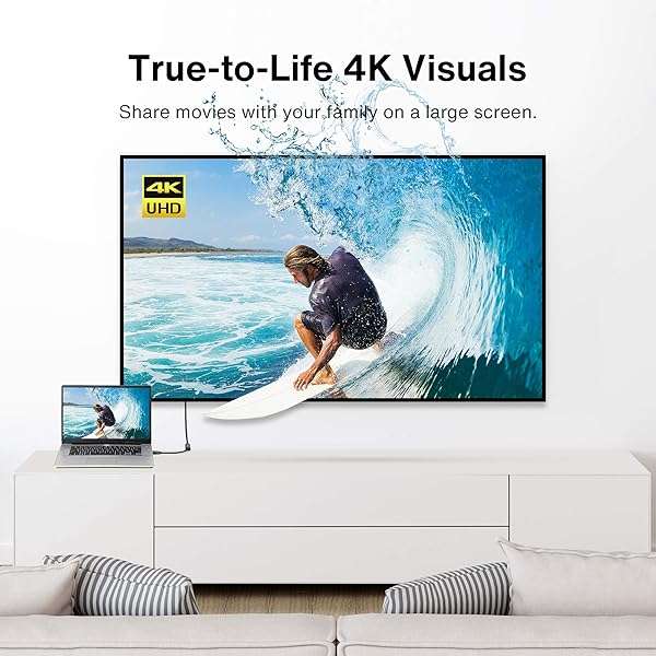 IVANKY iVANKY 4K DisplayPort to HDMI Adapter - 60Hz Unidirectional, Compatible with HP, ThinkPad, AMD & NVIDIA - View 5 of 8