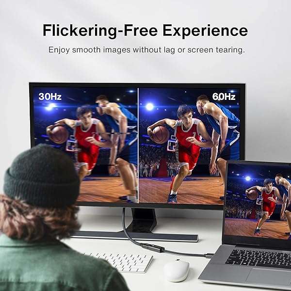 IVANKY iVANKY 4K DisplayPort to HDMI Adapter - 60Hz Unidirectional, Compatible with HP, ThinkPad, AMD & NVIDIA - View 7 of 8