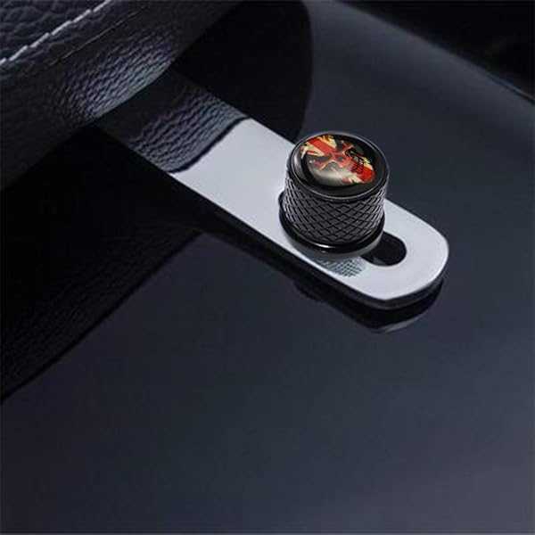 GUAIMI GUAIMI Fender Seat Bolt Screw Nut Kit 1/4-20 Thread for Harley Sportster Touring Softail Dyna CVO Electra Glide 1996-2020 Chrome Skull Design - View 8 of 8