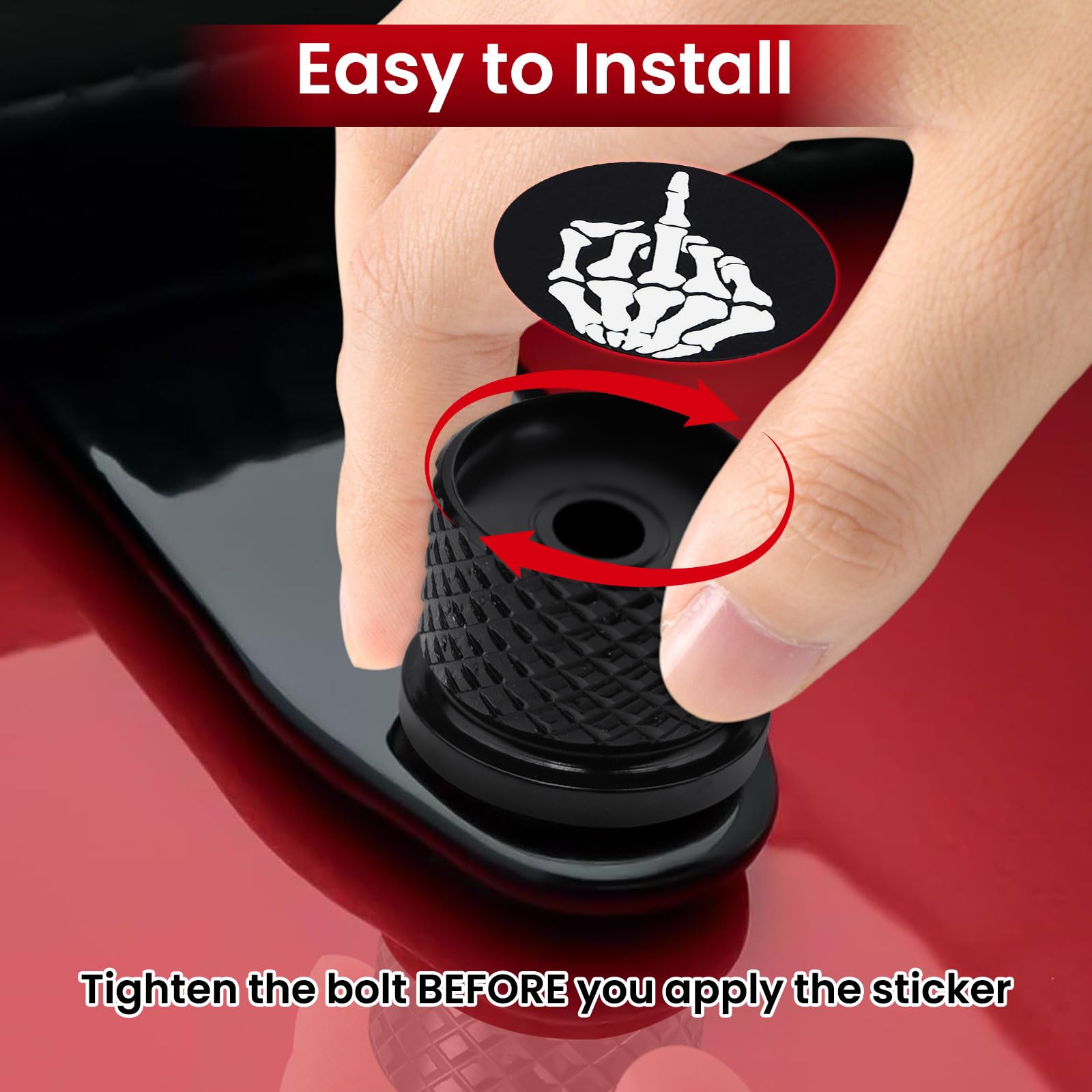 GUAIMI GUAIMI Fender Seat Bolt Screw Nut Kit 1/4-20 Thread for Harley Sportster Touring Softail Dyna CVO Electra Glide Street Glide 1996-2023 Black - View 4 of 8