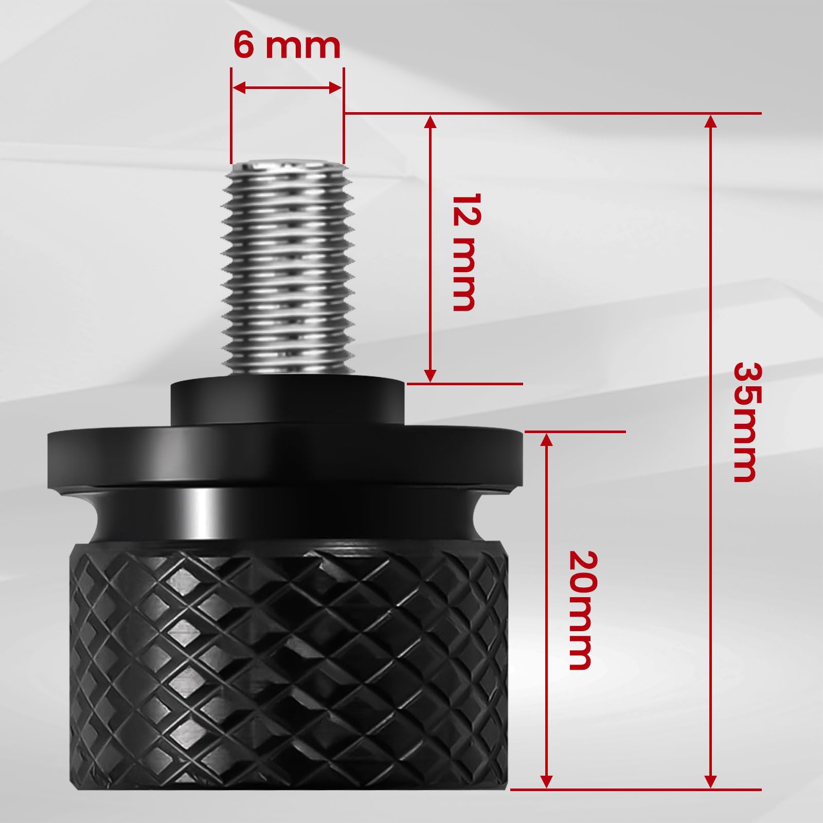 GUAIMI GUAIMI Fender Seat Bolt Screw Nut Kit 1/4-20 Thread for Harley Sportster Touring Softail Dyna CVO Electra Glide Street Glide 1996-2023 Black - View 7 of 8