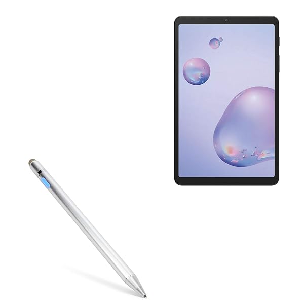 BoxWave BoxWave Stylus Pen for Samsung Galaxy Tab A 8.4 2020 AccuPoint Active Stylus with Ultra Fine Tip Metallic Silver - View 2 of 10
