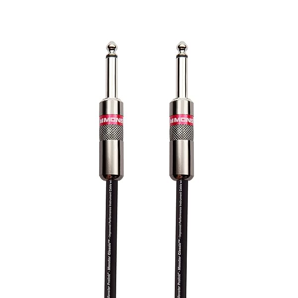 Monster Monster Prolink Classic 12ft Guitar Cable - Durable, All-Metal, 90% Copper Shield for Superior Sound Quality