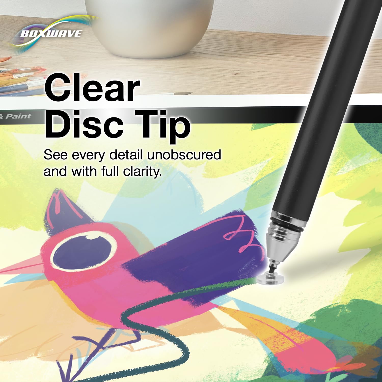 BoxWave BoxWave Stylus Pen for Samsung Galaxy Tab A 8.4 2020 FineTouch Capacitive Super Precise Jet Black - View 4 of 8