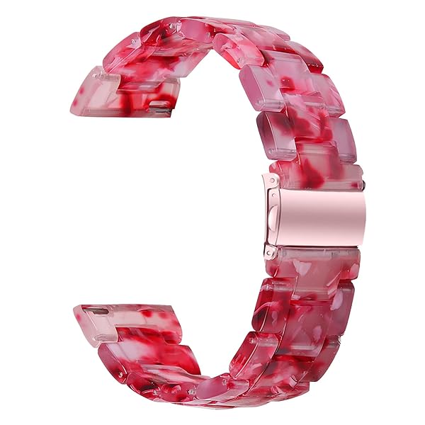 SPINYE SPINYE Colorful Resin Watch Bands for Samsung Galaxy Watch 46mm Huawei Watch GT5 GT4 GT3 GT2 22mm Peach Red Strap for Men Women - View 3 of 8