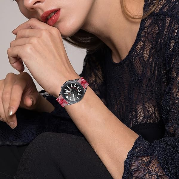 SPINYE SPINYE Colorful Resin Watch Bands for Samsung Galaxy Watch 46mm Huawei Watch GT5 GT4 GT3 GT2 22mm Peach Red Strap for Men Women - View 5 of 8