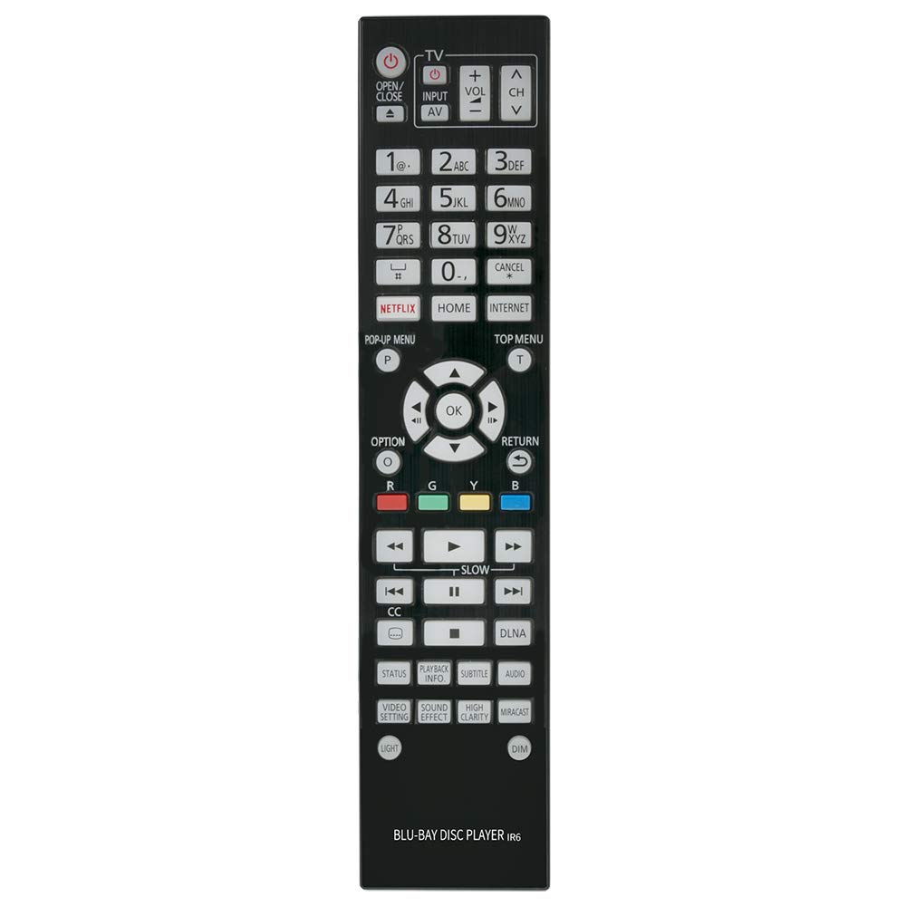 N2QAYA000131 Remote Control for Panasonic 4K Blu-ray Player DMP-UB900 DMP-UB900-K DMP-UB900GN DMP-UB900GNK
