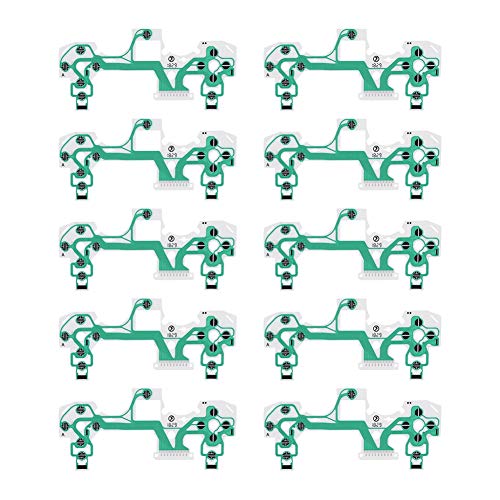 Wendry 10Pcs Conductive Film for PS4 Controller - Keypad Replacement & Repair Pads