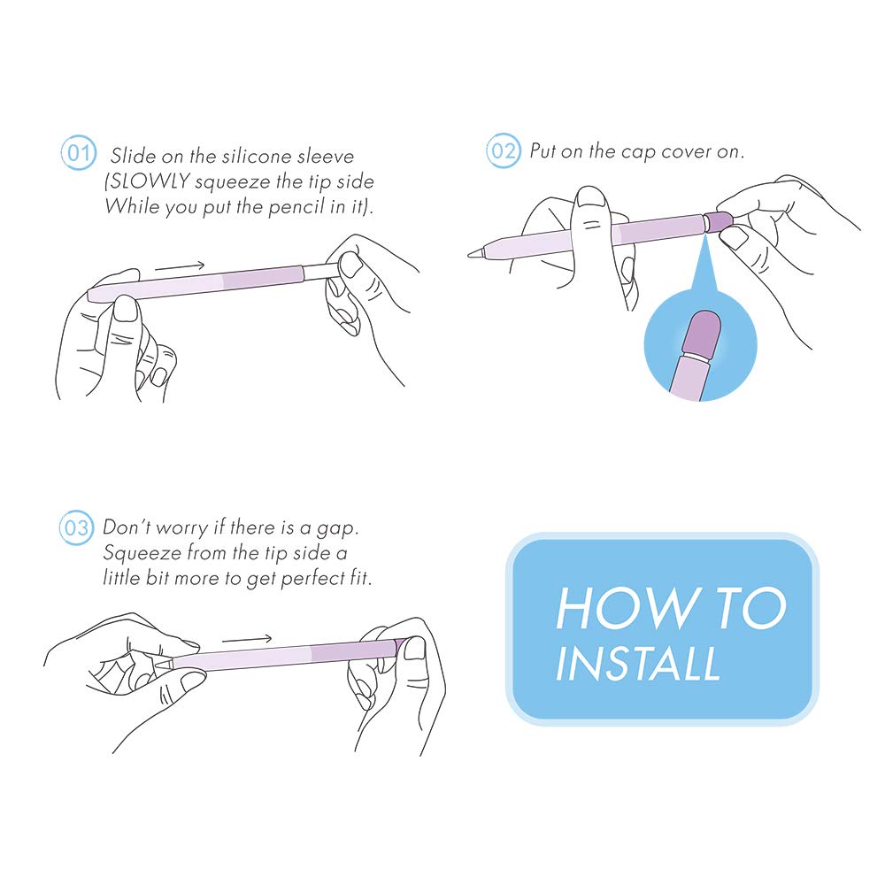 Delidigi Delidigi Gradient Silicone Pencil Case for Apple Pencil 1st Gen - Stylish & Protective Sleeve Cover - View 7 of 7