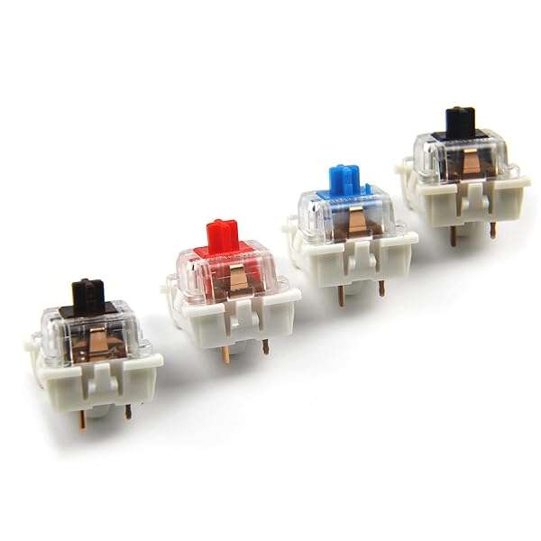 YMDK Outemu SMD RGB 3 Pin MX Switches for GK61 GK64 - Blue, Black, Red, Brown (68 pcs) - Enhance Your Mechanical Keyboard! - View 4 of 4